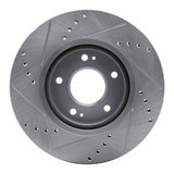 R1 Concepts 2001-2006 Hyundai Santa Fe Front Right Drilled & Slotted Silver Brake Rotor by R1 Concepts 631-03045R