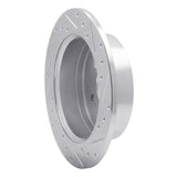 Dynamic Friction 2007-2009 Hyundai Santa Fe Rear Left Drilled & Slotted Silver Brake Rotor by Dynamic Friction Company 631-03046L