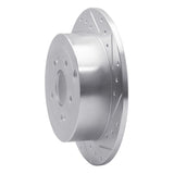 Dynamic Friction 2007-2009 Hyundai Santa Fe Rear Right Drilled & Slotted Silver Brake Rotor by Dynamic Friction Company 631-03046R