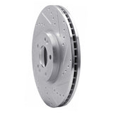 Dynamic Friction 2007-2012 Hyundai Veracruz Front Right Drilled & Slotted Silver Brake Rotor by Dynamic Friction Company 631-03047R