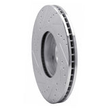 Dynamic Friction 2007-2012 Hyundai Veracruz Front Right Drilled & Slotted Silver Brake Rotor by Dynamic Friction Company 631-03047R