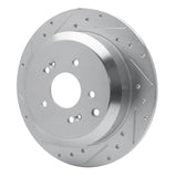 Dynamic Friction 2007-2012 Hyundai Veracruz Rear Left Drilled & Slotted Silver Brake Rotor by Dynamic Friction Company 631-03048L