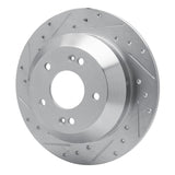 Dynamic Friction 2010-2021 Hyundai Santa Fe Sport Rear Left Drilled & Slotted Silver Brake Rotor by Dynamic Friction Company 631-03050L