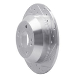 Dynamic Friction 2010-2021 Hyundai Santa Fe XL Rear Right Drilled & Slotted Silver Brake Rotor by Dynamic Friction Company 631-03050R