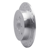 Dynamic Friction 2016-2022 Hyundai Tucson Rear Left Drilled & Slotted Silver Brake Rotor by Dynamic Friction Company 631-03052L