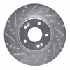 R1 Concepts 2015-2025 Hyundai Tucson Front Left Drilled & Slotted Silver Brake Rotor