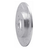 Dynamic Friction 2019-2025 Hyundai Santa Fe Rear Right Drilled & Slotted Silver Brake Rotor by Dynamic Friction Company 631-03060R