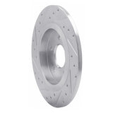 Dynamic Friction 2019-2025 Hyundai Santa Fe Rear Right Drilled & Slotted Silver Brake Rotor by Dynamic Friction Company 631-03060R