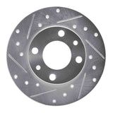 R1 Concepts 1966-1992 Fiat X-1/9 Rear Left/Front Left Drilled & Slotted Silver Brake Rotor