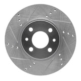 Dynamic Friction 2009-2019 Dodge Vision (Mexico) Front Left Drilled & Slotted Silver Brake Rotor by Dynamic Friction Company 631-07002L