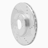 Dynamic Friction 2009-2019 Dodge Vision (Mexico) Front Right Drilled & Slotted Silver Brake Rotor by Dynamic Friction Company 631-07002R