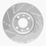 Dynamic Friction 2009-2019 Dodge Vision (Mexico) Front Right Drilled & Slotted Silver Brake Rotor by Dynamic Friction Company 631-07002R
