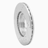 Dynamic Friction 2009-2019 Dodge Vision (Mexico) Front Right Drilled & Slotted Silver Brake Rotor by Dynamic Friction Company 631-07002R