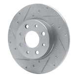 Dynamic Friction 2013-2019 Fiat 500E Rear Left Drilled & Slotted Silver Brake Rotor by Dynamic Friction Company 631-07005L