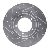 R1 Concepts 1974-1999 Land Rover Range Rover Front Right Drilled & Slotted Silver Brake Rotor by R1 Concepts 631-11000R