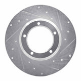 R1 Concepts 1974-1999 Land Rover Range Rover Front Right Drilled & Slotted Silver Brake Rotor by R1 Concepts 631-11000R