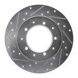 R1 Concepts 1974-2016 Land Rover Defender 90 Rear Left Drilled & Slotted Silver Brake Rotor by R1 Concepts 631-11002L