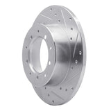 R1 Concepts 1974-2016 Land Rover Defender 90 Rear Right Drilled & Slotted Silver Brake Rotor by R1 Concepts 631-11002R