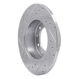 R1 Concepts 1974-2016 Land Rover Defender 90 Rear Right Drilled & Slotted Silver Brake Rotor by R1 Concepts 631-11002R