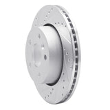 R1 Concepts 1994-2002 Land Rover Range Rover Front Left Drilled & Slotted Silver Brake Rotor by R1 Concepts 631-11003L