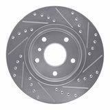 R1 Concepts 1994-2002 Land Rover Range Rover Front Left Drilled & Slotted Silver Brake Rotor by R1 Concepts 631-11003L