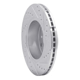 R1 Concepts 1994-2002 Land Rover Range Rover Front Left Drilled & Slotted Silver Brake Rotor by R1 Concepts 631-11003L
