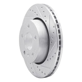 R1 Concepts 1994-2002 Land Rover Range Rover Front Right Drilled & Slotted Silver Brake Rotor by R1 Concepts 631-11003R