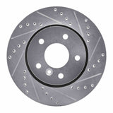 R1 Concepts 1994-2002 Land Rover Range Rover Front Right Drilled & Slotted Silver Brake Rotor by R1 Concepts 631-11003R