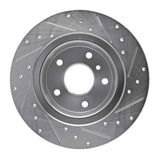 R1 Concepts 1994-2004 Land Rover Range Rover Rear Left Drilled & Slotted Silver Brake Rotor by R1 Concepts 631-11004L