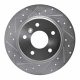 R1 Concepts 1994-2004 Land Rover Range Rover Rear Left Drilled & Slotted Silver Brake Rotor by R1 Concepts 631-11004L