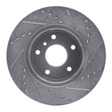 R1 Concepts 1999-2004 Land Rover Discovery Front Left Drilled & Slotted Silver Brake Rotor by R1 Concepts 631-11005L