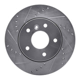R1 Concepts 1999-2004 Land Rover Discovery Front Left Drilled & Slotted Silver Brake Rotor by R1 Concepts 631-11005L