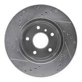 R1 Concepts 1999-2004 Land Rover Discovery Front Right Drilled & Slotted Silver Brake Rotor by R1 Concepts 631-11005R
