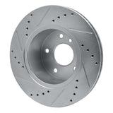 R1 Concepts 1999-2004 Land Rover Discovery Front Right Drilled & Slotted Silver Brake Rotor by R1 Concepts 631-11005R