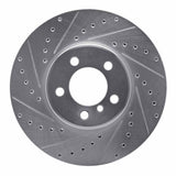 Dynamic Friction 2003-2005 Land Rover Range Rover Front Left Drilled & Slotted Silver Brake Rotor by Dynamic Friction Company 631-11007L