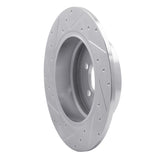 Dynamic Friction 2003-2005 Land Rover Range Rover Rear Right Drilled & Slotted Silver Brake Rotor by Dynamic Friction Company 631-11008R