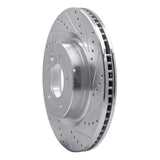 Dynamic Friction 2005-2009 Land Rover LR3 Front Right Drilled & Slotted Silver Brake Rotor by Dynamic Friction Company 631-11009R
