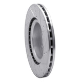 Dynamic Friction 2006-2017 Land Rover Range Rover Sport Front Left Drilled & Slotted Silver Brake Rotor by Dynamic Friction Company 631-11011L