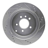Dynamic Friction 2005-2007 Land Rover LR3 Rear Left Drilled & Slotted Silver Brake Rotor by Dynamic Friction Company 631-11012L