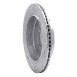 Dynamic Friction 2005-2007 Land Rover LR3 Rear Right Drilled & Slotted Silver Brake Rotor by Dynamic Friction Company 631-11012R