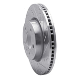 Dynamic Friction 2005-2007 Land Rover LR3 Front Right Drilled & Slotted Silver Brake Rotor by Dynamic Friction Company 631-11013R