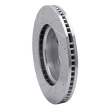 Dynamic Friction 2005-2007 Land Rover LR3 Front Right Drilled & Slotted Silver Brake Rotor by Dynamic Friction Company 631-11013R