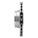 Dynamic Friction 2006-2012 Land Rover Range Rover Front Left Drilled & Slotted Silver Brake Rotor by Dynamic Friction Company 631-11014L