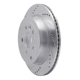 Dynamic Friction 2008-2012 Land Rover LR2 Rear Left Drilled & Slotted Silver Brake Rotor by Dynamic Friction Company 631-11017L