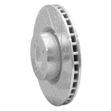 Dynamic Friction 2010-2012 Land Rover Range Rover Front Right Drilled & Slotted Silver Brake Rotor by Dynamic Friction Company 631-11019R