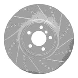 Dynamic Friction 2010-2012 Land Rover Range Rover Front Right Drilled & Slotted Silver Brake Rotor by Dynamic Friction Company 631-11019R