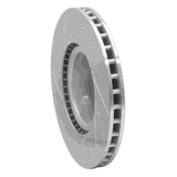 Dynamic Friction 2010-2012 Land Rover Range Rover Front Right Drilled & Slotted Silver Brake Rotor by Dynamic Friction Company 631-11019R