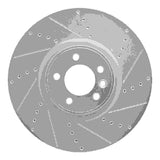Dynamic Friction 2010-2017 Land Rover Range Rover Front Right Drilled & Slotted Silver Brake Rotor by Dynamic Friction Company 631-11021R