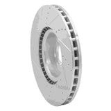 Dynamic Friction 2010-2017 Land Rover Range Rover Front Right Drilled & Slotted Silver Brake Rotor by Dynamic Friction Company 631-11021R