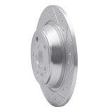 Dynamic Friction 2009-2015 Ford Focus RS (Mexico) Rear Right Drilled & Slotted Silver Brake Rotor by Dynamic Friction Company 631-11022R